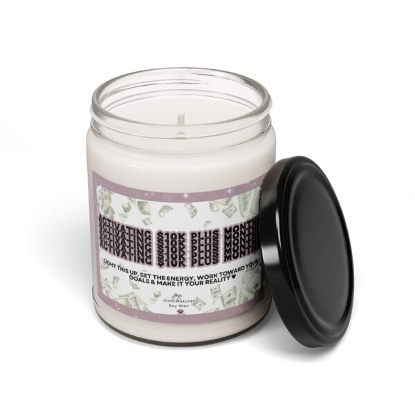 Activating $10k Plus Months Scented Soy Candle, 9oz - Image 2