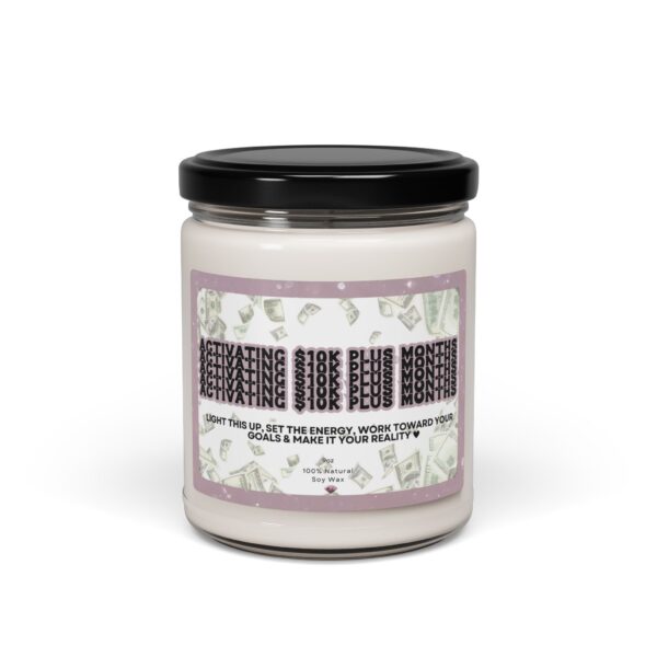 Activating $10k Plus Months Scented Soy Candle, 9oz - Image 3